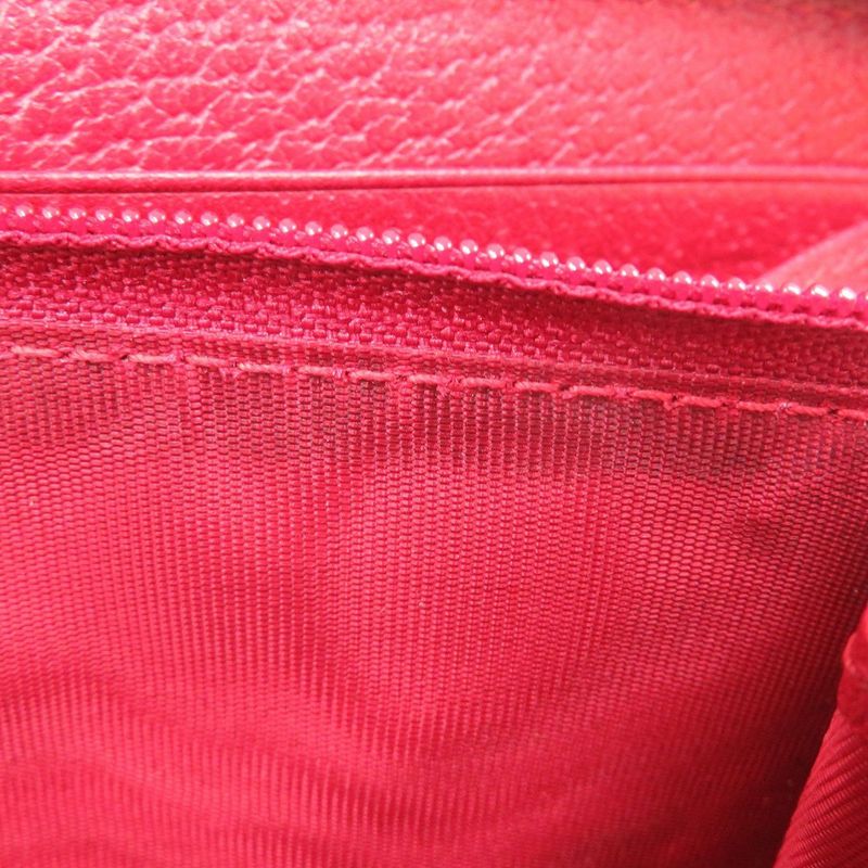 Gucci Tricolor Print Zip Around Wallet 524790 Canvas Leather Red Long Wallet