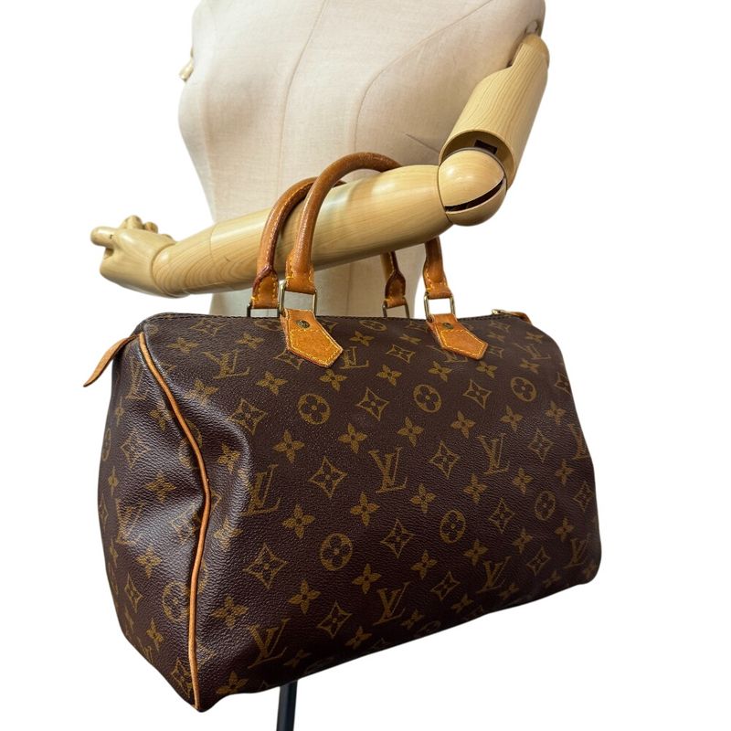 Louis Vuitton M41526 Speedy 30 Boston Bag Monogram Handbag Bag Cabasn Brand