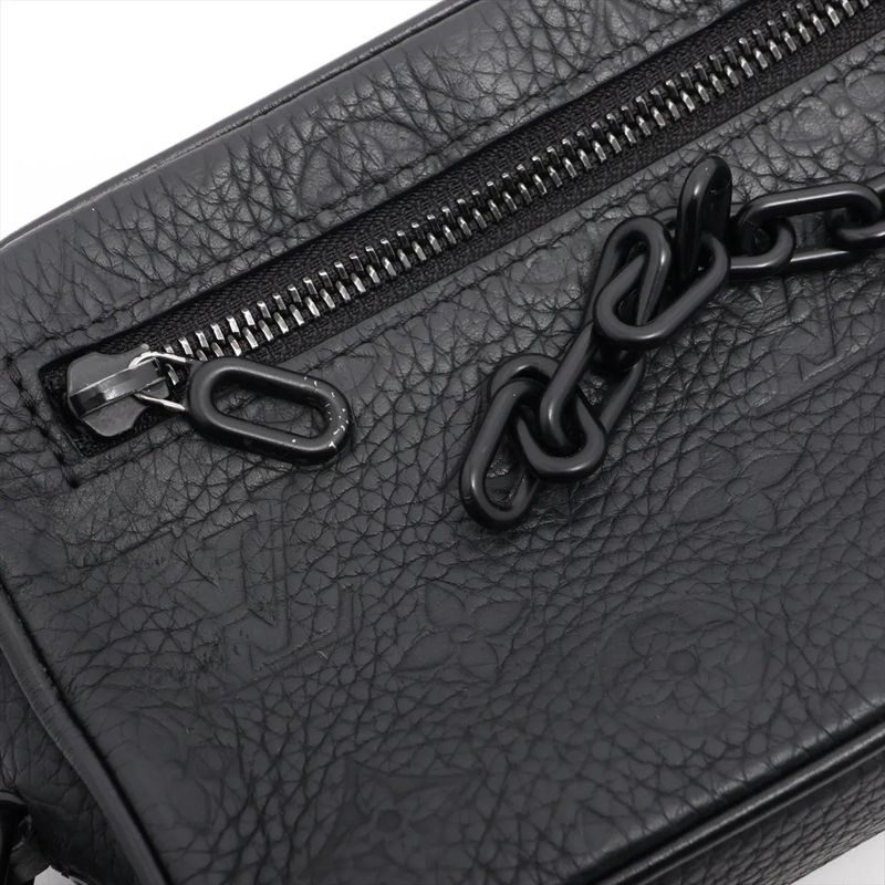 Louis Vuitton Taurillon Pochette Volga With RFID M55703 Leather Second Bag