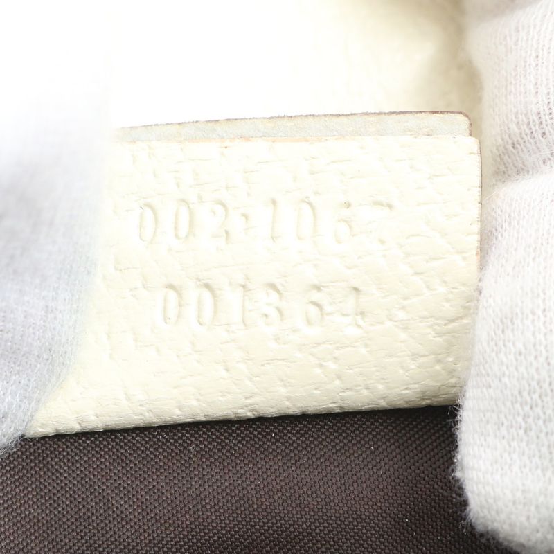 Gucci Jackie 002-1067 Leather Canvas Shoulder Bag Shoulder Tote Hand Women's