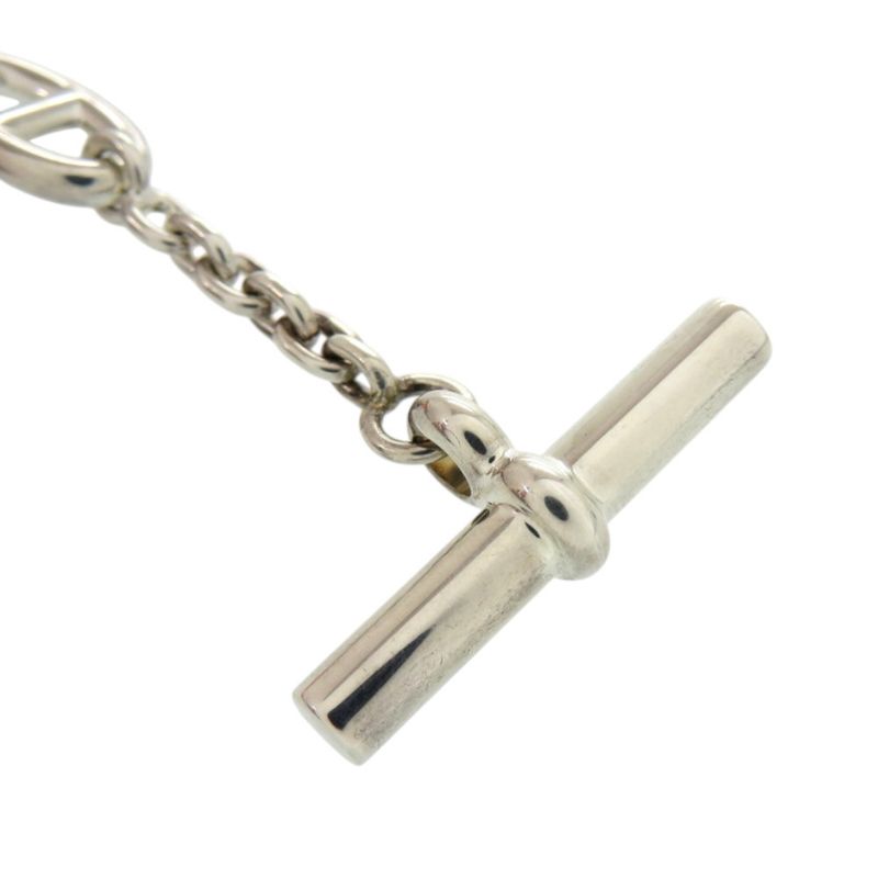 Hermes Chaine D'ancre 925 Silver Necklace 1411 Hermes