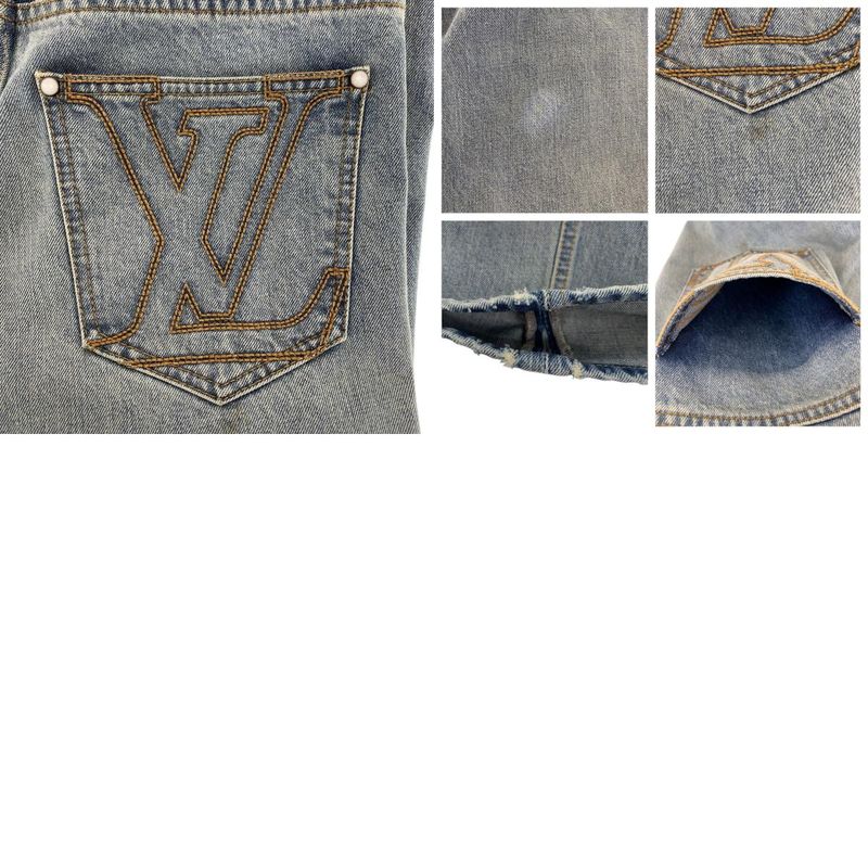 Louis Vuitton Size 30 Blue Denim Pants For Men 505344