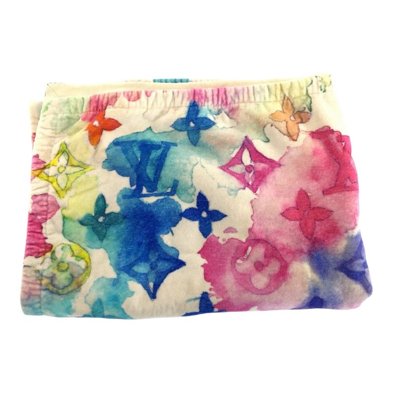 Louis Vuitton Monogram Water Color Multicolor Cotton/acetate Beach Towel 505458