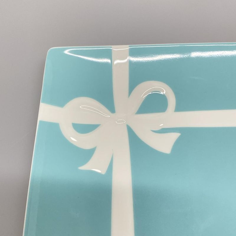 Tiffany & Co Like Plate Blue Bow Tiffany & Co Blue And White