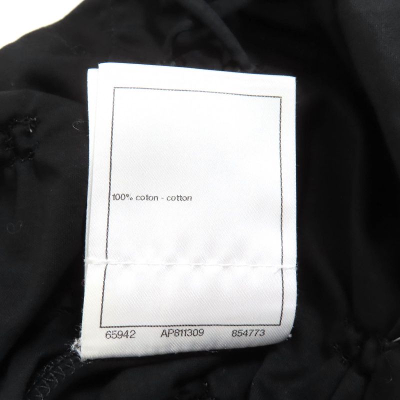 CHANEL P74589 100% Cotton Coco Mark Cropped Cut And Sewn With Rhinestone Charm