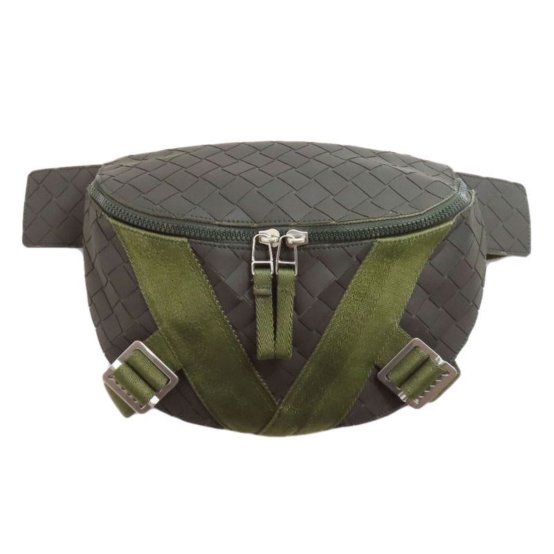 Bottega Veneta New Rubber Intrecciato Body Bag Rubber Canvas Women