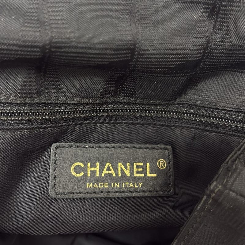 Chanel Shoulder Bag New Travel Line Black