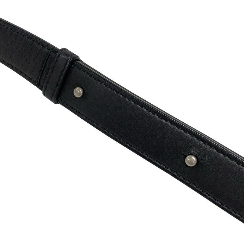 Bottega Veneta Shoulder Bag Cassette Black Diagonal Lambskin