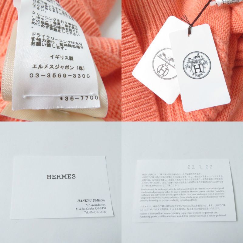 2023 Hermes 3e2604d1 Cashmere Blend Crew Neck Long Sleeve Knit/sweater