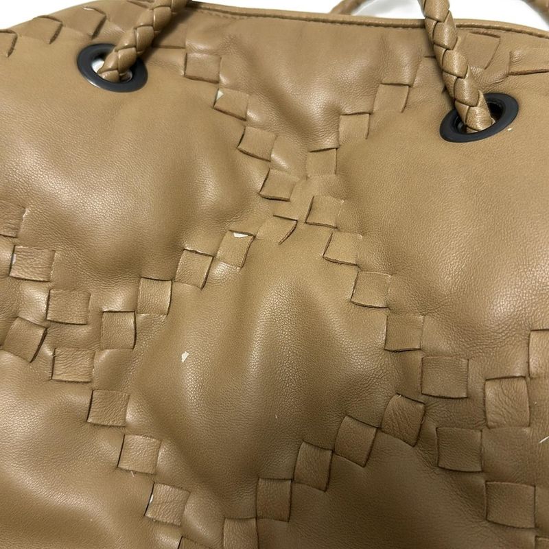 Bottega Veneta Intrecciato 195420 Light Brown Leather
