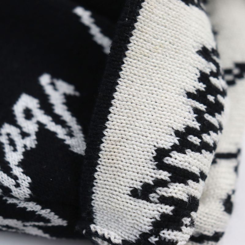 Balenciaga 20AW 625984 T3184 Allover Logo Oversized Scribble Crewneck Jacquard