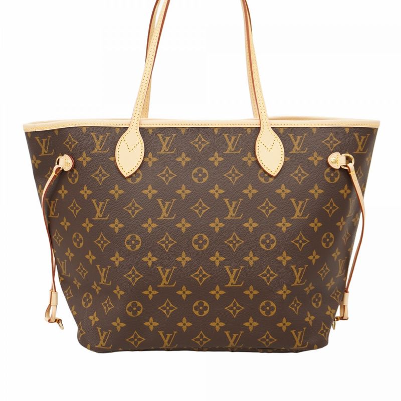 Louis Vuitton Tote Bag Monogram Neverfull MM M46987 Brown Threes Ladies