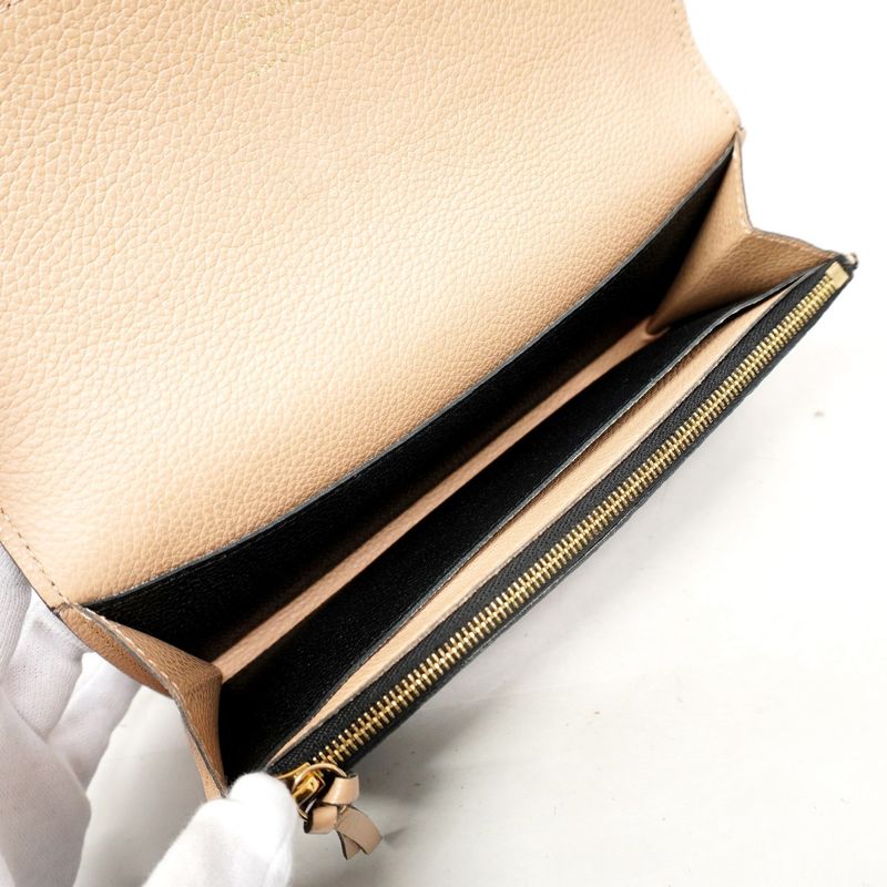 Louis Vuitton Monogram And Empreinte Portefeuille Emilie Long Wallet M62369