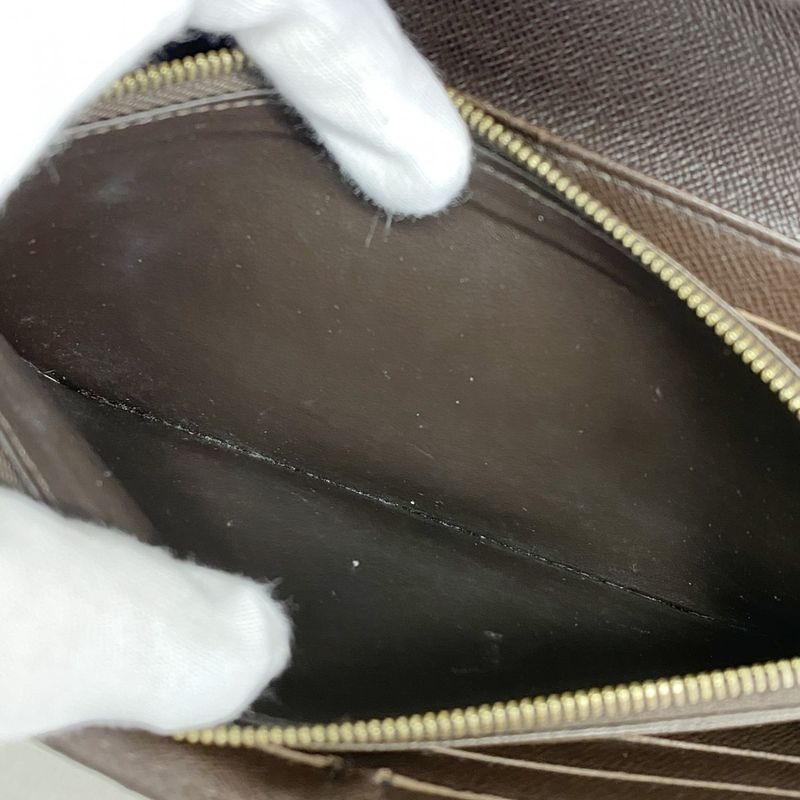 Louis Vuitton Damier Portefeuille Sarah N63209 Ebène Women's Long Wallet