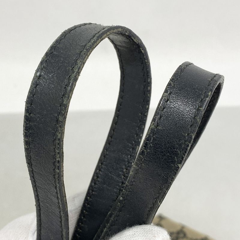 Gucci Tote Bag GG Canvas 002 1098 Canvas Brown Black Chien Pan Gold Hardware