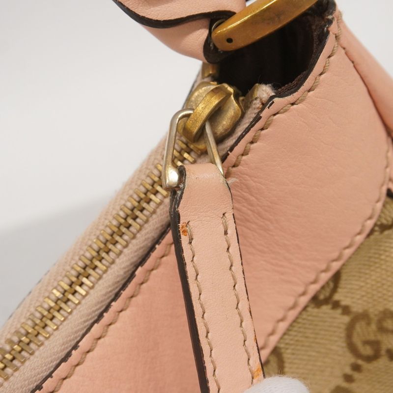 Gucci Shoulder Bag GG Canvas/abby 190525 Canvas Beige Pink Gold Hardware Women