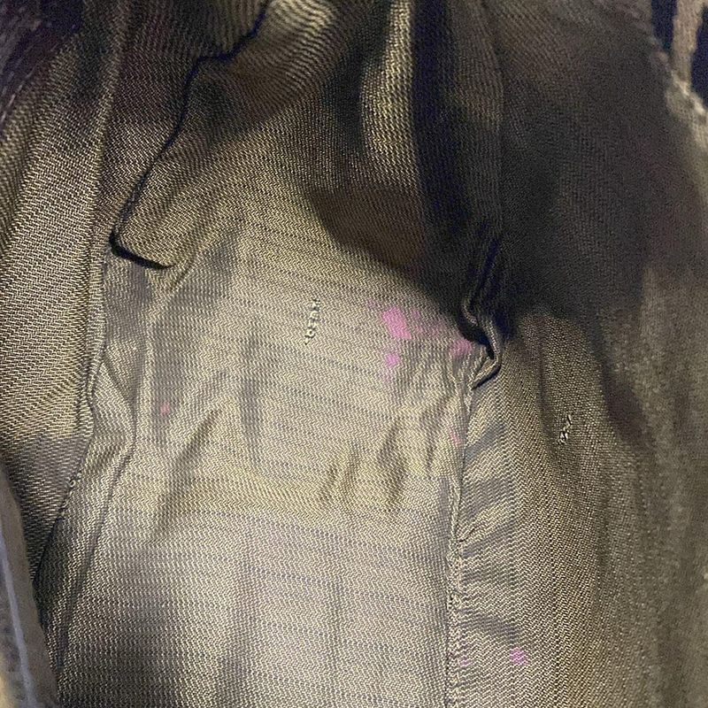 Fendi Handbag Mamma Bucket/zucca Pattern Brown X Black X Dark Brown Leather