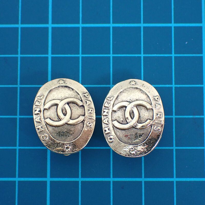 Chanel Gold Coco Mark Earrings //j72-27