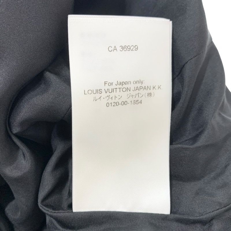 Louis Vuitton Dress Cotton Gray Silver Tweed Short Sleeve 22 SS