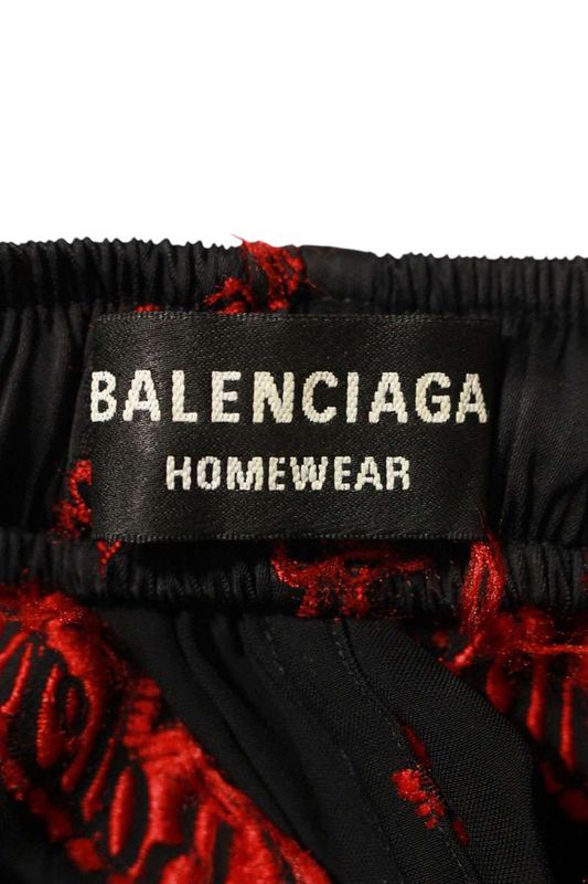 Balenciaga 658883 Tko52 All Over Logo Pajama Long Pants Men's 44