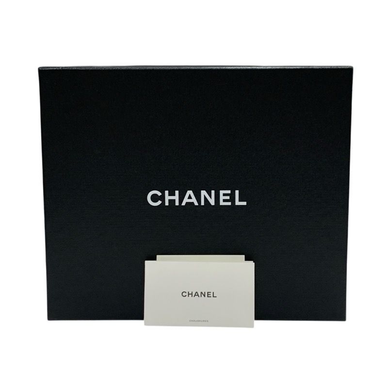 Chanel Sandals Shoes Suede Cork Navy Multicolor Coco Mark Wedge Sole