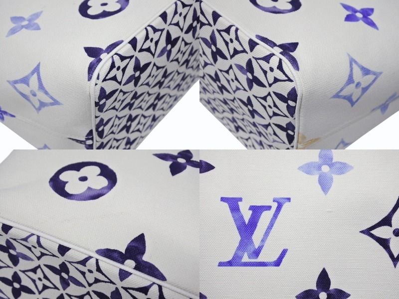 Louis Vuitton Neverfull GM Tote Bag Dubai Limited Monogram Canvas Blue — view 8