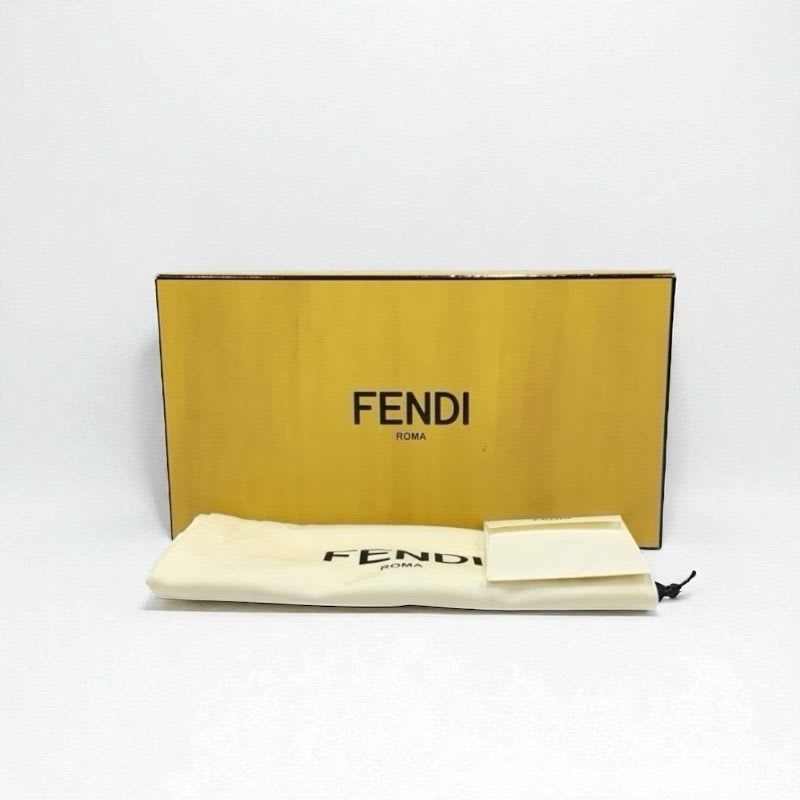 Fendi Sneakers Shoes Fabric Black Brown White Zucca Logo