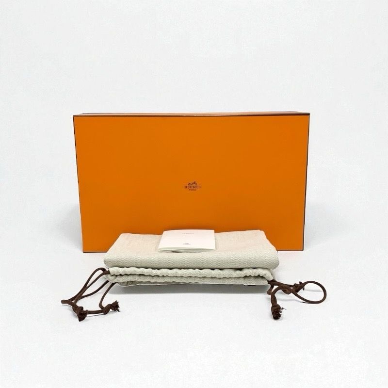 Hermes Cles Sneakers Shoes Fabric Black Orange Unused H Logo