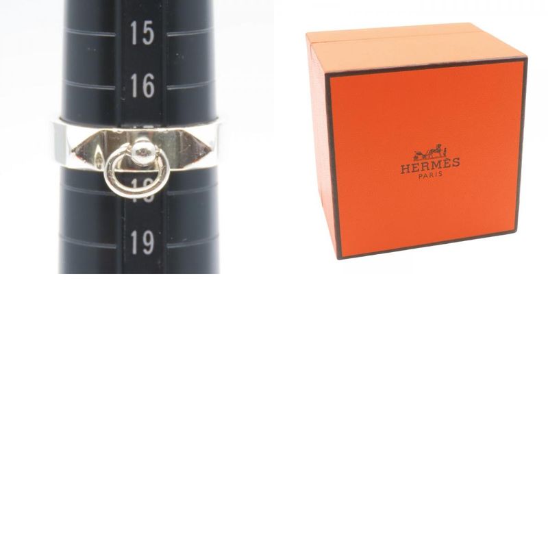 Hermes Ring Collier De Chien PM 58 Silver 925 Approx 5.0 g Studs