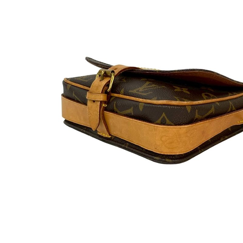Louis Vuitton Vintage Cartesier Monogram Leather Shoulder Bag