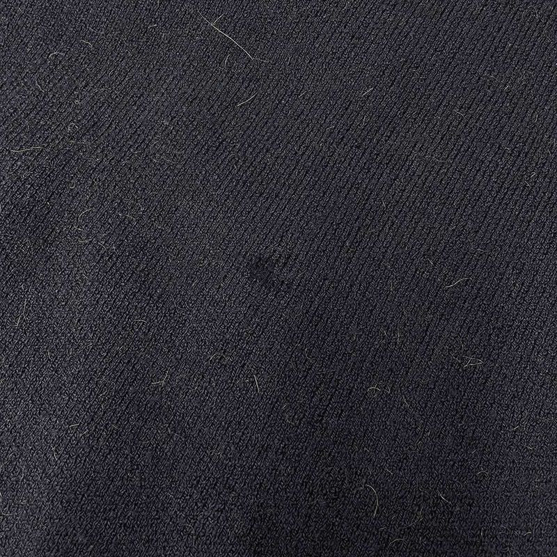 Hermes 1980's Alpaca Wool Knit Sweater Navy M