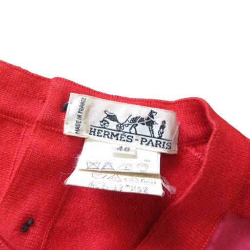 Hermes Twill Raine Marine Et Cavalerie Sea And Cavalry Knit Sweater Long