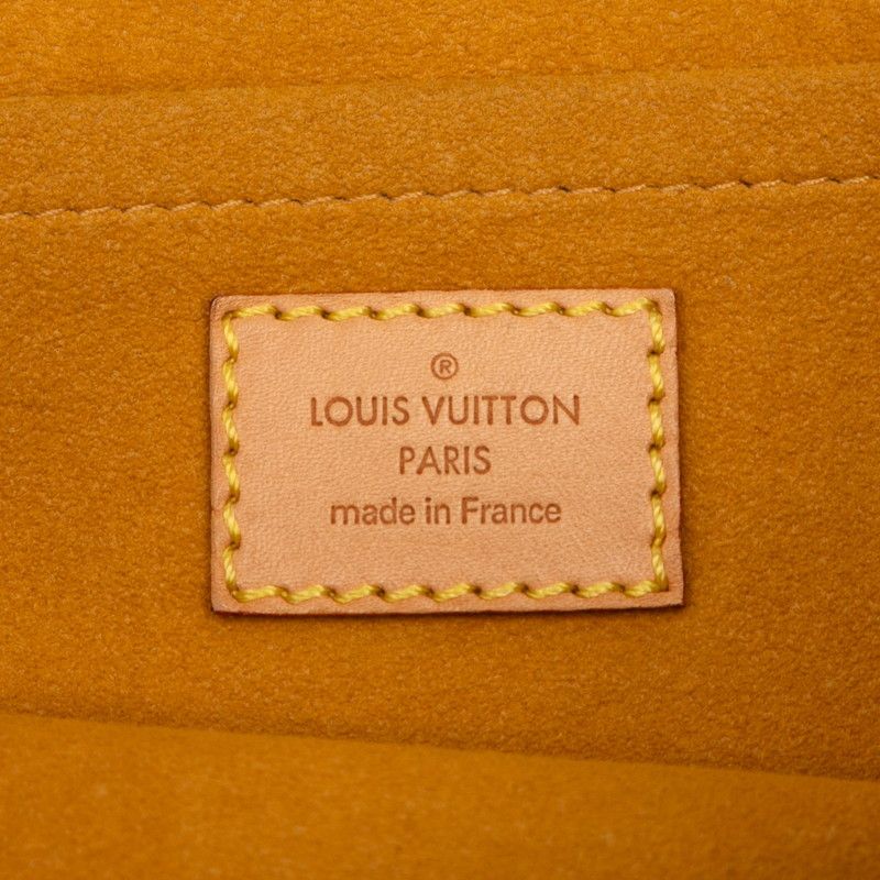 Louis Vuitton Monogram Denim Flat Shopper Handbag Tote Bag M95018 Indigo Blue