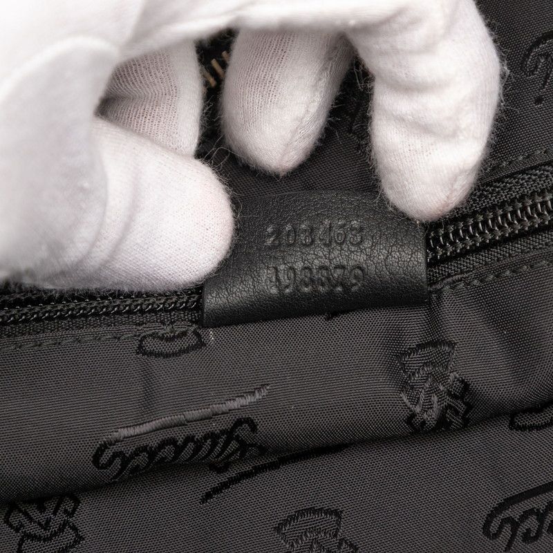 Guccissima Business Bag Shoulder Bag 2WAY 208463 Black Leather Men's Gucci