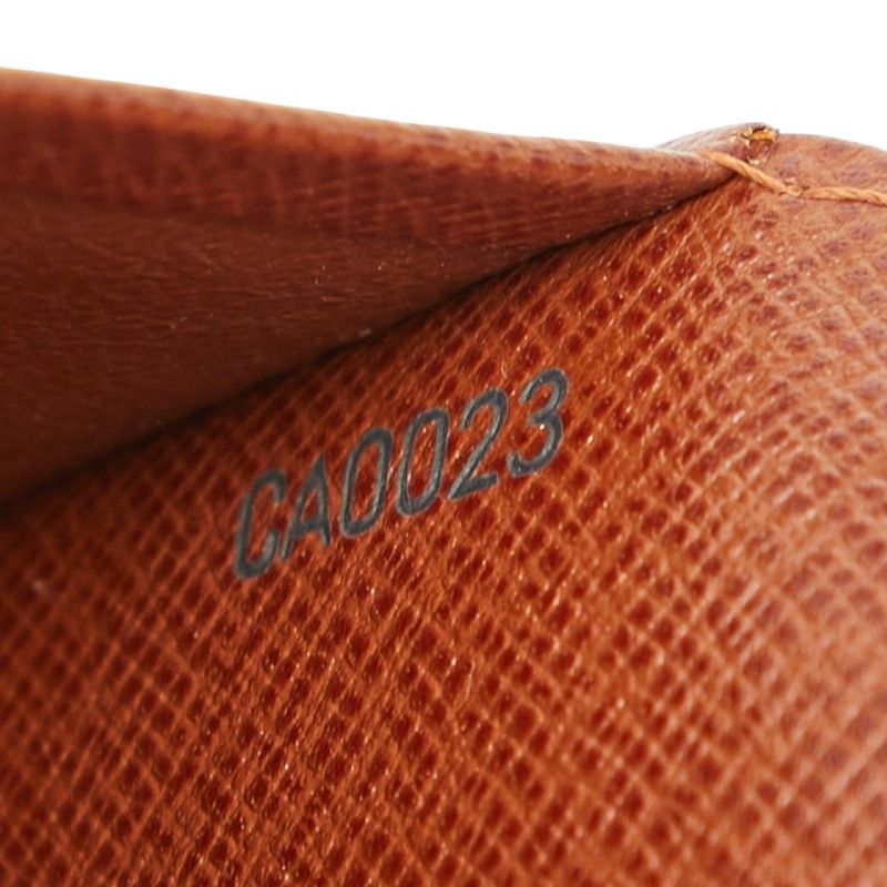 Louis Vuitton Monogram Portefeuille Trésor M61736 Brown PVC Leather Women Louis