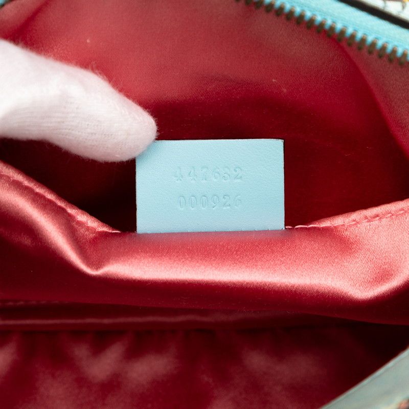 Gucci X Unskilled Worker GG Marmont Floral Flower Butterfly Motif Chain