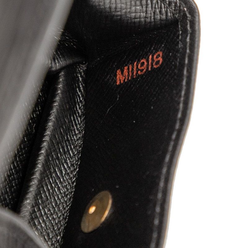Louis Vuitton Epi Porte Monet Coin Case Coin Case M63692 Black Leather Men's