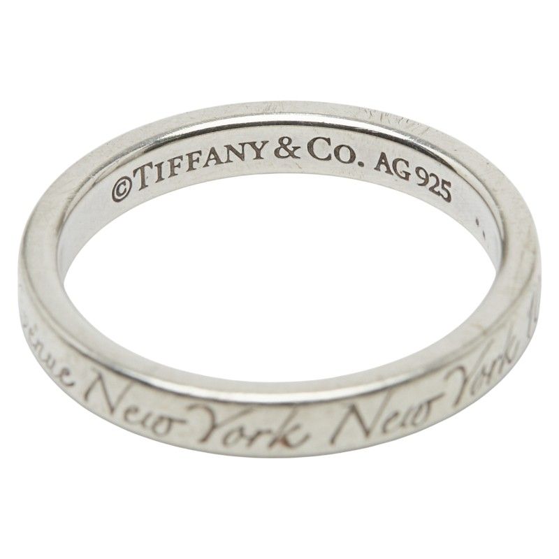Tiffany & Co Notes Narrow New York Sv925 Silver Ladies Tiffany & Co