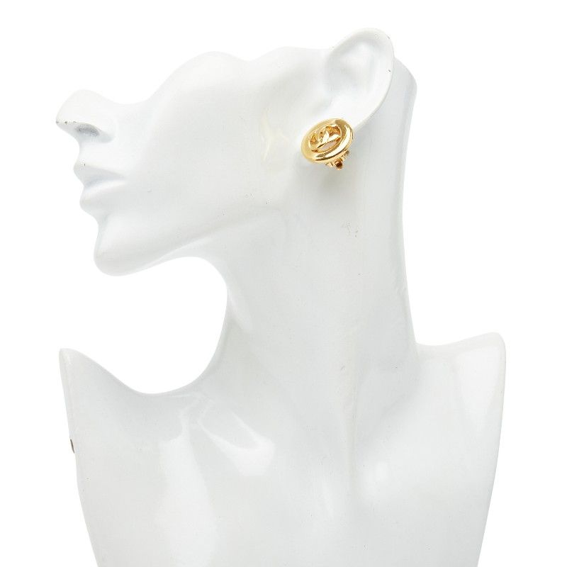 Chanel Coco Mark Round Gold Plated Ladies Chanel