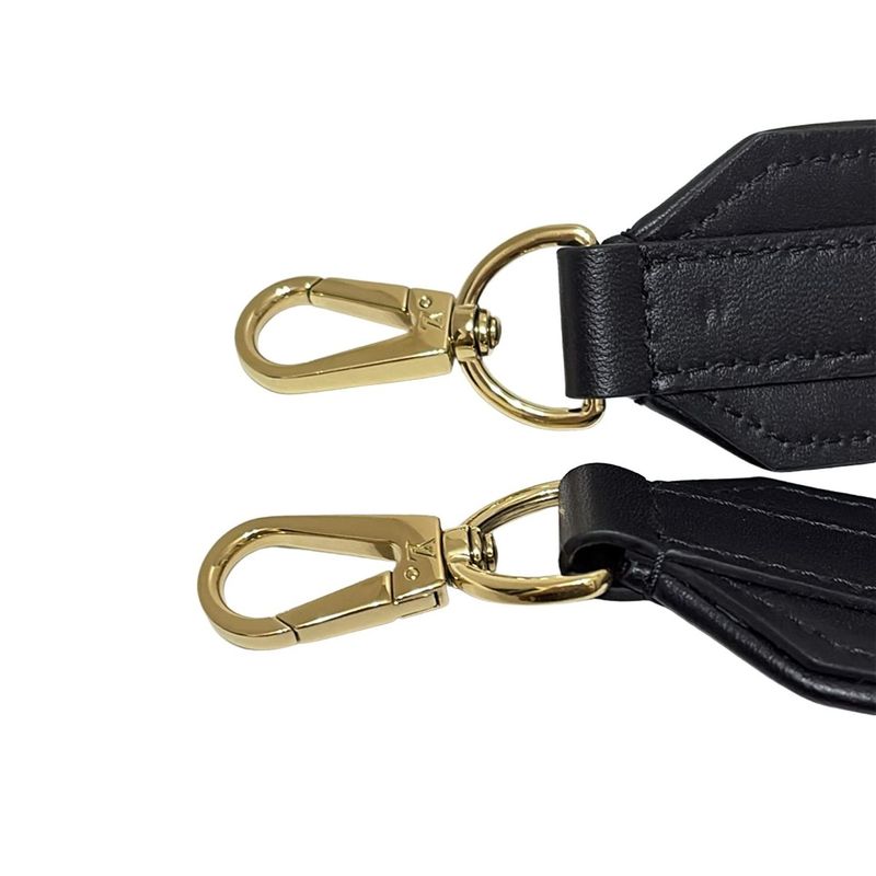 Louis Vuitton Shoulder Strap Black Lambskin