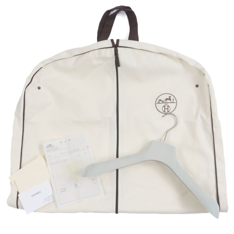 Hermes 23SS Icon Au Carre Cotton Serie Button Embroidery Patch Leather Patch