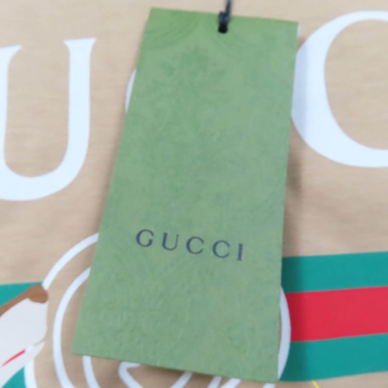 Gucci 22SS 548334 100% Cotton Short Sleeve T-shirt With Logo And Dog Design