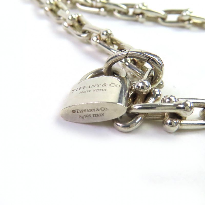 Tiffany & Co Hardware Wrap Link Ag925 Accessory Necklace Silver Made In Italy