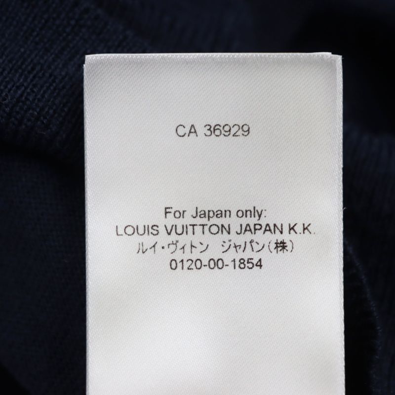 Louis Vuitton NIGO 2022 Intarsia Heart Turtleneck Sweater Knit Navy XS Made In