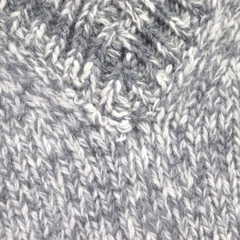 Christian DIOR 21AW 054s01am303 Wool Cashmere Back Logo V-neck Knit Grey 38