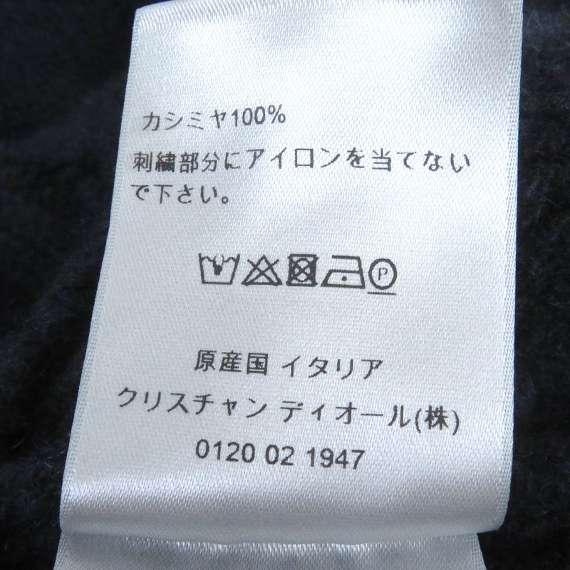 DIOR Homme 113m616at183 100% Cashmere CD Logo Embroidery High Neck Cable Knit