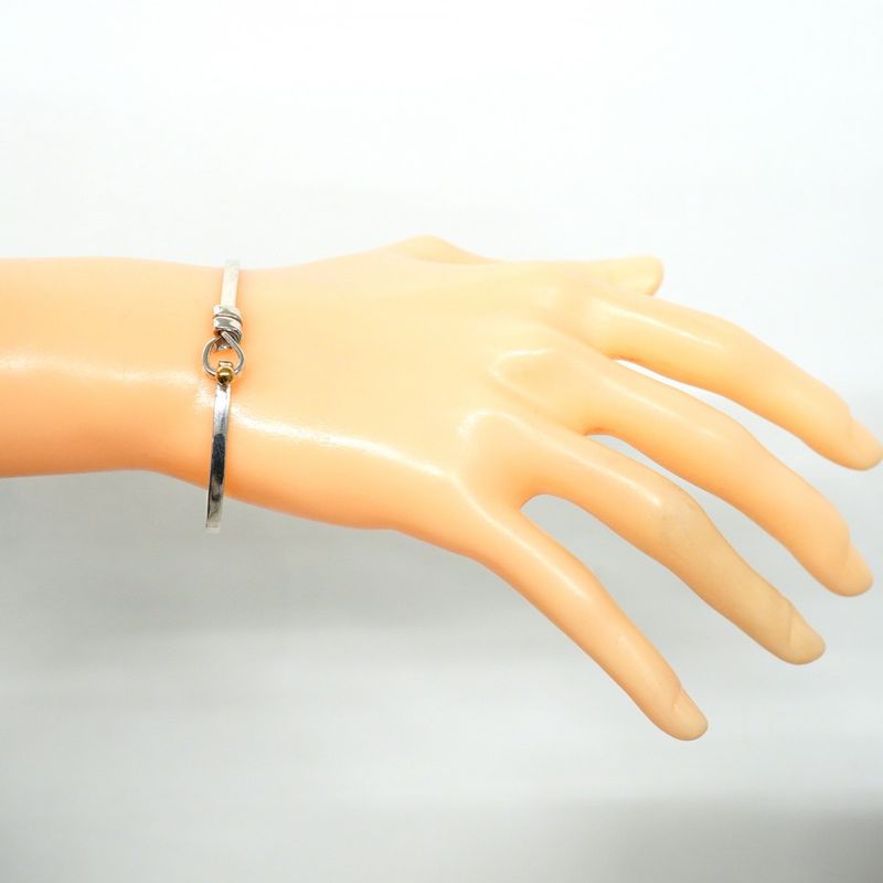 Tiffany & Co Bangle Hook And Eye 18K Yellow Gold Yellow Gold Silver 925 Women