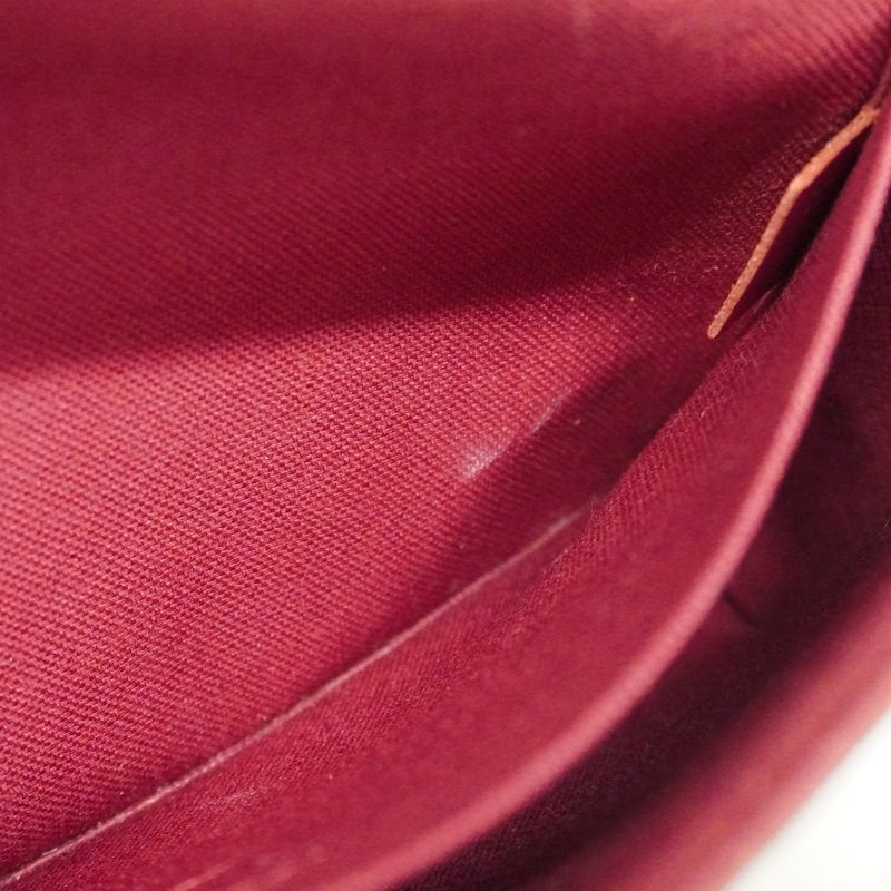 Louis Vuitton Shoulder Wallet Monogram Pochette Felicie M81896 Brown Fuchsia