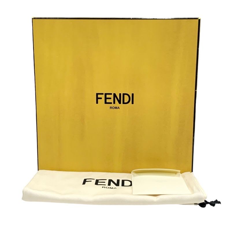 Fendi Boots Short Shoes Patent Black Beige Back Zip