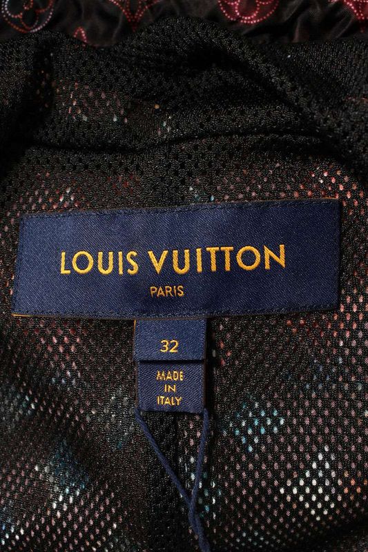 Louis Vuitton 22SS Rw221w KT7 Fmow20 Monogram Allover Hooded Nylon Coat Men 32